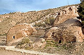 Petra - rock formation of the uadi  at the entrance of the site 